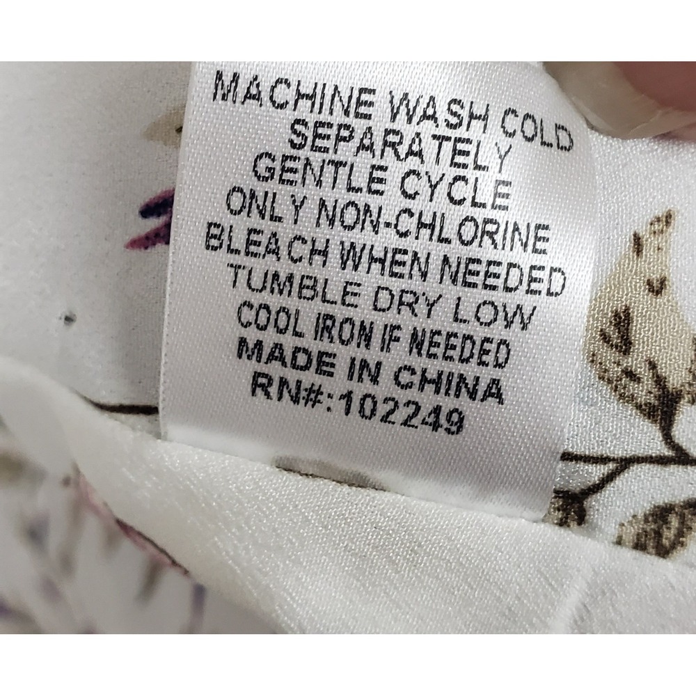 Skies Are Blue Floral Lined Blazer L Jacket Pale Gray Open Front Casual Spring - Picture 5 of 10